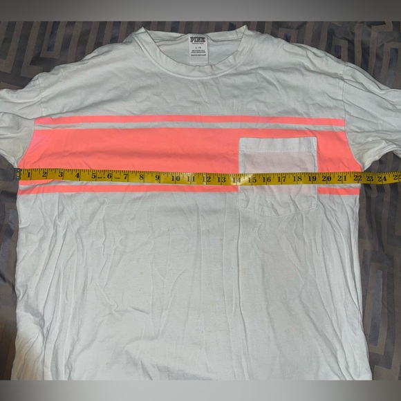 Pink Victoria’s Secret Long Sleeve Shirt Size Large Women’s White - Picture 9 of 10